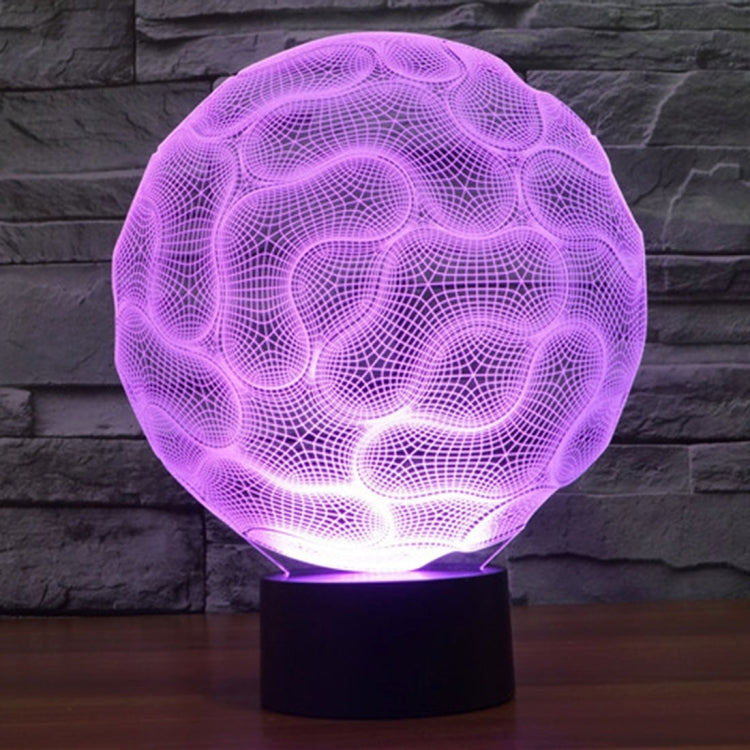 7 Color Discoloration Creative Visual Stereo Lamp Desk Lamp Night Light, Brain Style