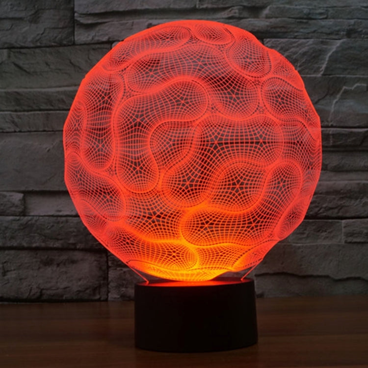 7 Color Discoloration Creative Visual Stereo Lamp Desk Lamp Night Light, Brain Style