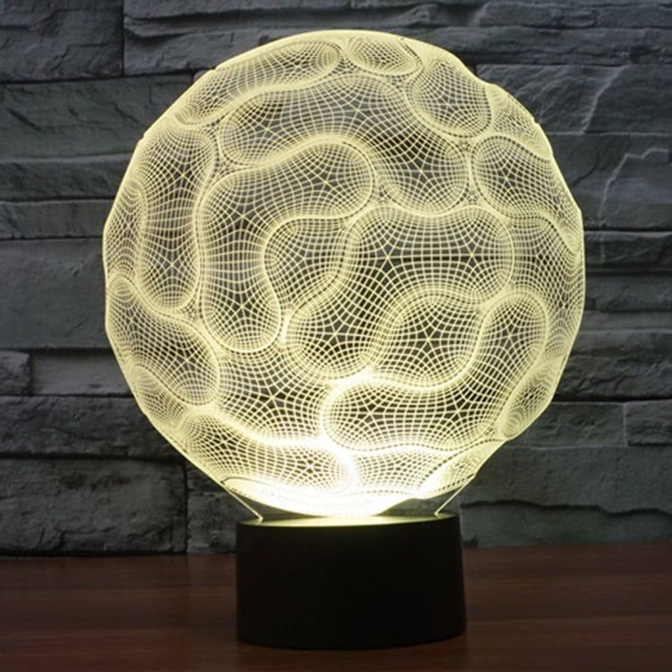 7 Color Discoloration Creative Visual Stereo Lamp Desk Lamp Night Light, Brain Style