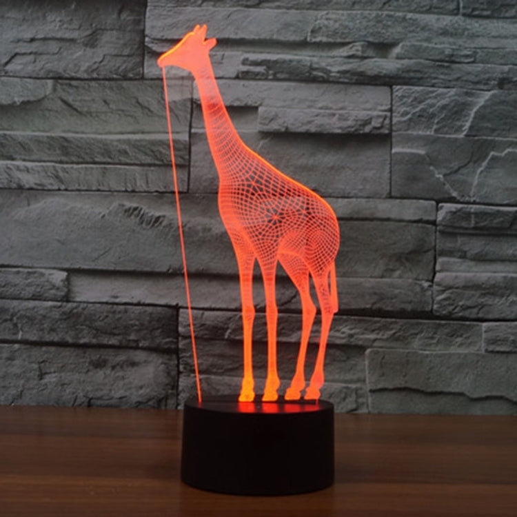 7 Color Discoloration Creative Visual Stereo Lamp Desk Lamp Night Light, Giraffe Style