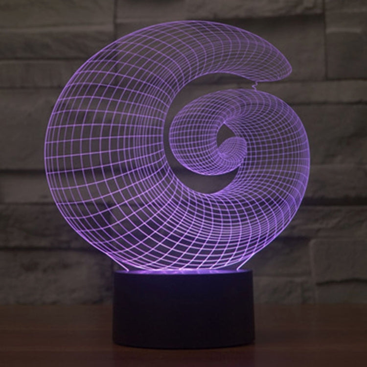 7 Color Discoloration Creative Visual Stereo Lamp Desk Lamp Night Light, Abstract Style