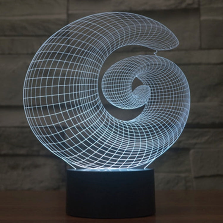 7 Color Discoloration Creative Visual Stereo Lamp Desk Lamp Night Light, Abstract Style