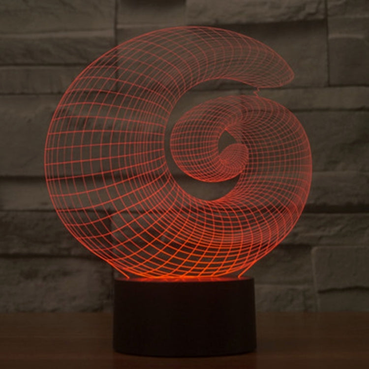 7 Color Discoloration Creative Visual Stereo Lamp Desk Lamp Night Light, Abstract Style