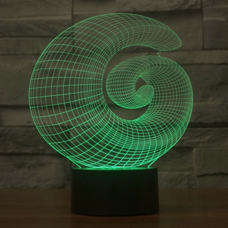 7 Color Discoloration Creative Visual Stereo Lamp Desk Lamp Night Light, Abstract Style