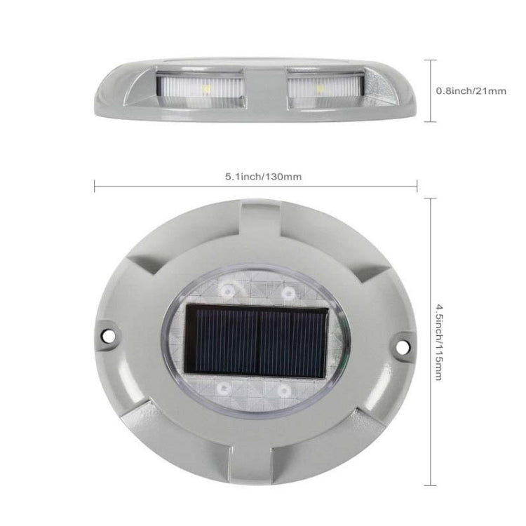 مصباح أرضي LED يعمل بالطاقة الشمسية ومدمج، مقاوم للماء IP68، مصباح حديقة خارجي