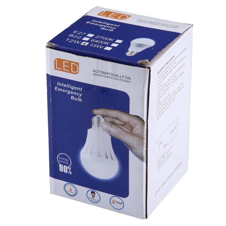 24 LEDs 1080 LM 6000-6500K LED Intelligent Emergency Ball Steep Lights, AC 85-265V, 12W