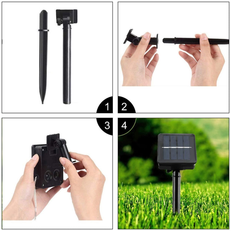 Solar Panel water resistant 50 LED, 5m 50LED Blue Light, 5m 50LED White Light, 5m 50LED Warm White