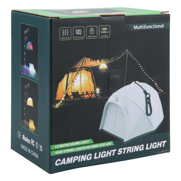 KXK-505 Multifunctional Tent Camping Llight with 15m String Light, KXK-505