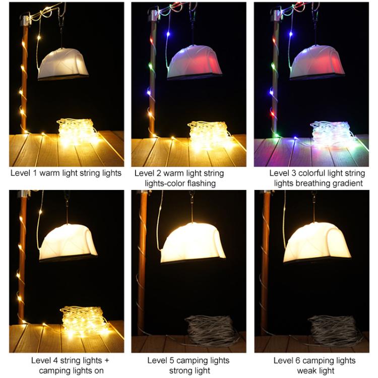 KXK-505 Multifunctional Tent Camping Llight with 15m String Light, KXK-505