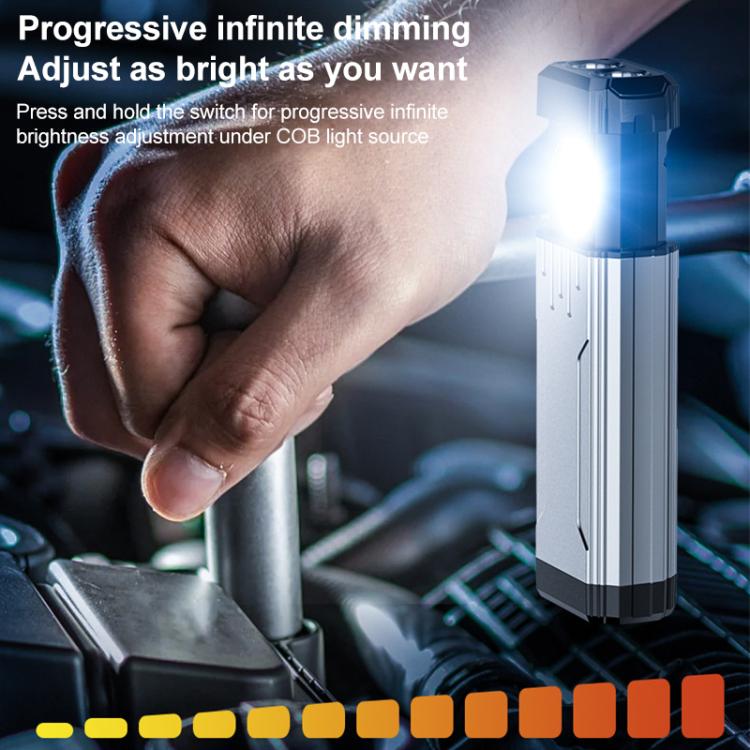 KXK-886 IP44 Waterproof Work Light 3 Color Temperature COB Emergency Flashlight, KXK-886