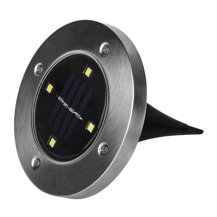 مصباح LED SMD 5050 تحت الأرض، مسار خارجي، حديقة، سطح، إضاءة LED، 4 مصابيح LED بيضاء، 4 مصابيح LED بيضاء دافئة
