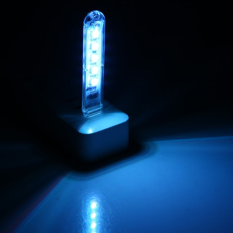 ضوء ليلي صغير محمول بمنفذ USB و5 مصابيح LED ملونة 5 فولت مع مفتاح