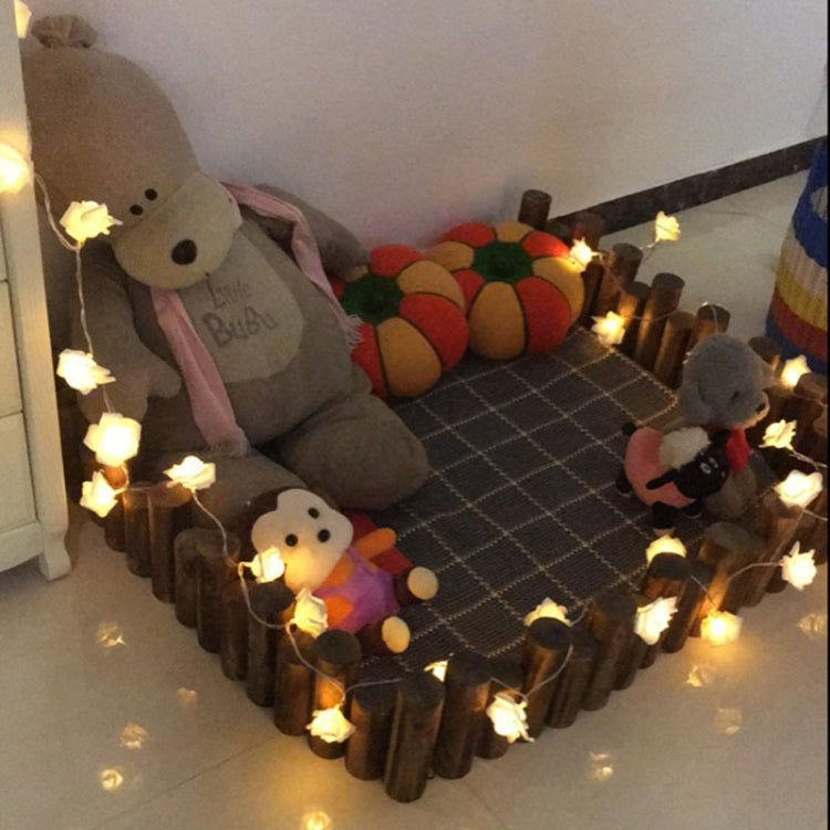 20 LEDs Teenage Style Warm Fairy Decorative Lamp for Christmas, Wedding, Bedroom, Rose