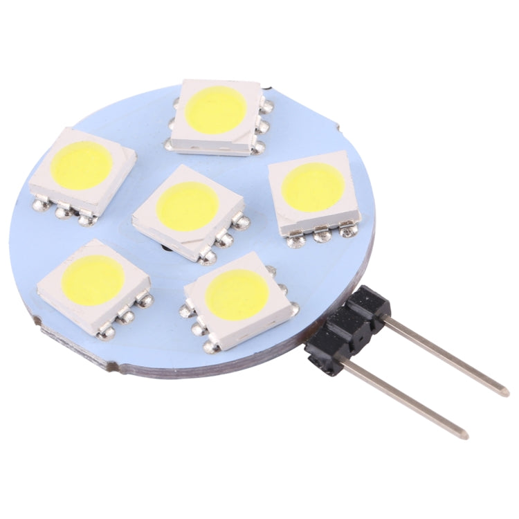 مصباح G4 6 مصابيح LED SMD 5050 72LM 2800-3200K مع خاصية التعتيم المستمر، قاعدة دبوس الإضاءة الموفرة للطاقة، تيار مستمر 12 فولت، G4 6 مصابيح LED SMD 5050 72LM، G4 6 مصابيح LED SMD 5050 72LM