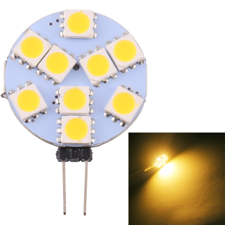 مصباح G9 9 LED SMD 5050 108LM 2800-3200K مع خاصية التعتيم المستمر، قاعدة دبوس الإضاءة الموفرة للطاقة، تيار مستمر 12 فولت، G9 9 LED SMD 5050 108LM