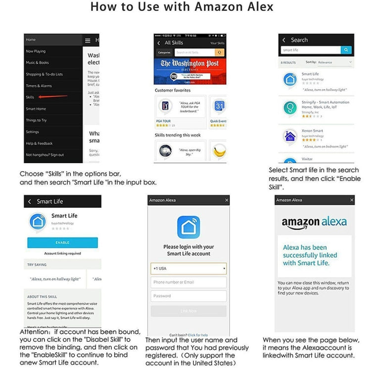 6000K+RGB 600LM يعمل مع Alexa وGoogle Home، تيار متردد 175-255 فولت