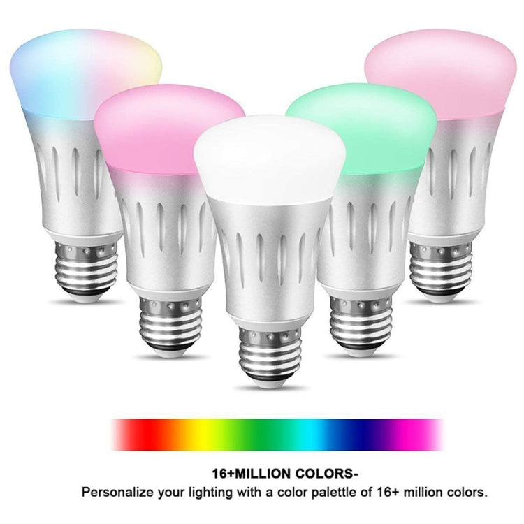 6000K+RGB 600LM يعمل مع Alexa وGoogle Home، تيار متردد 175-255 فولت