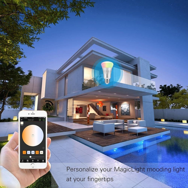 6000K+RGB 600LM يعمل مع Alexa وGoogle Home، تيار متردد 175-255 فولت