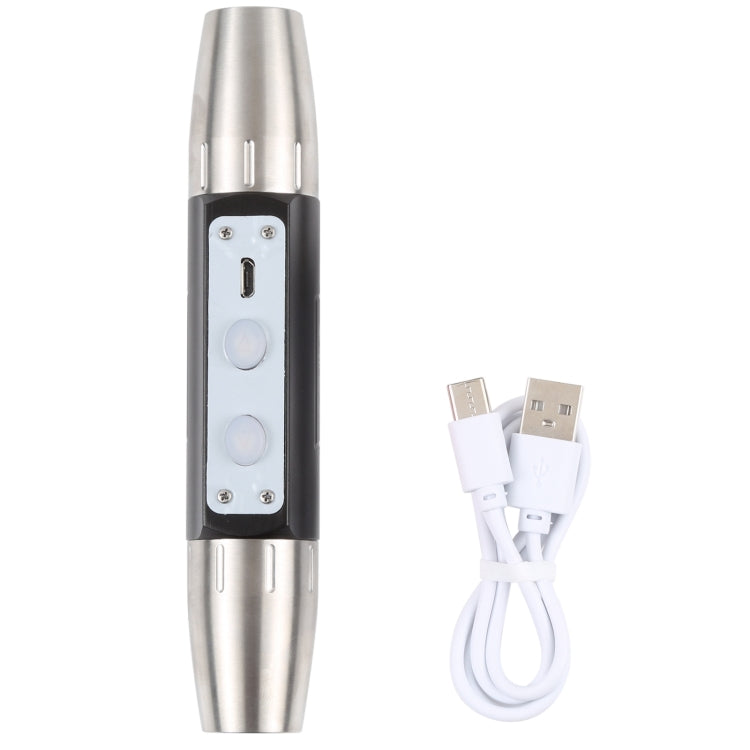 مصباح يدوي S-88 من اليشم، مزود بأربعة مصادر إضاءة، مع شحن USB، ورأسين، وخاصية تحديد الهوية، S-88