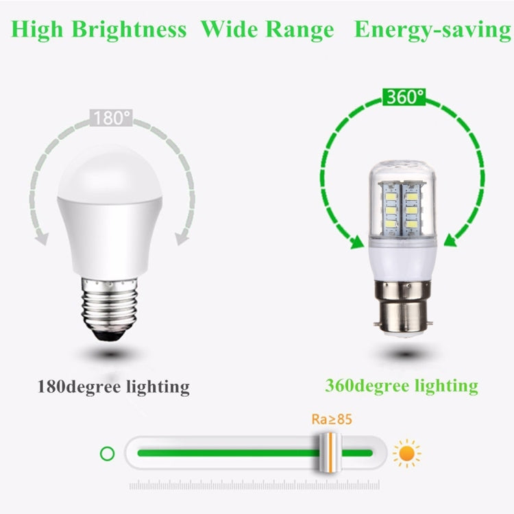 B22 2.5W LED Corn Light 24 LEDs SMD 5730 Bulb, AC 110-220V, AC 110-220V
