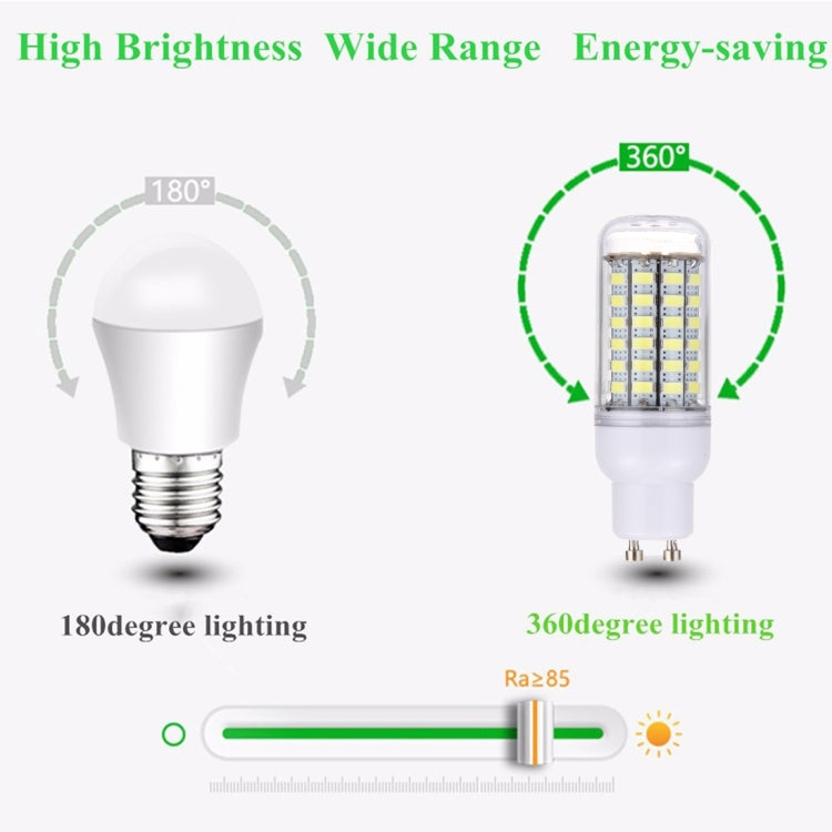 مصباح ذرة LED SMD 5730 GU10 5.5 واط 69 مصباح LED، تيار متردد 200-240 فولت، تيار متردد 200-240 فولت