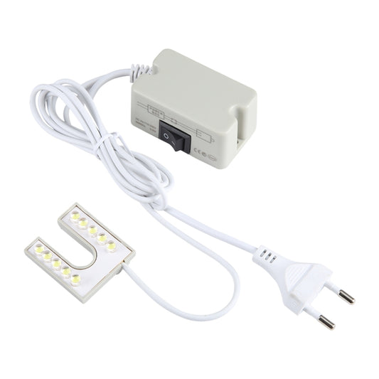 مصباح ماكينة الخياطة ذو 10 مصابيح LED على شكل حرف U مزود بمغناطيس يعمل كمصباح موفر للطاقة