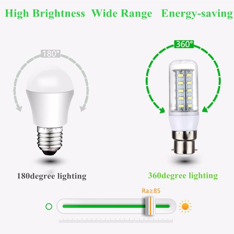 B22 3.5W 36 LEDs SMD 5730 LED Corn Light Bulb, AC 110-220V, AC 110-220V