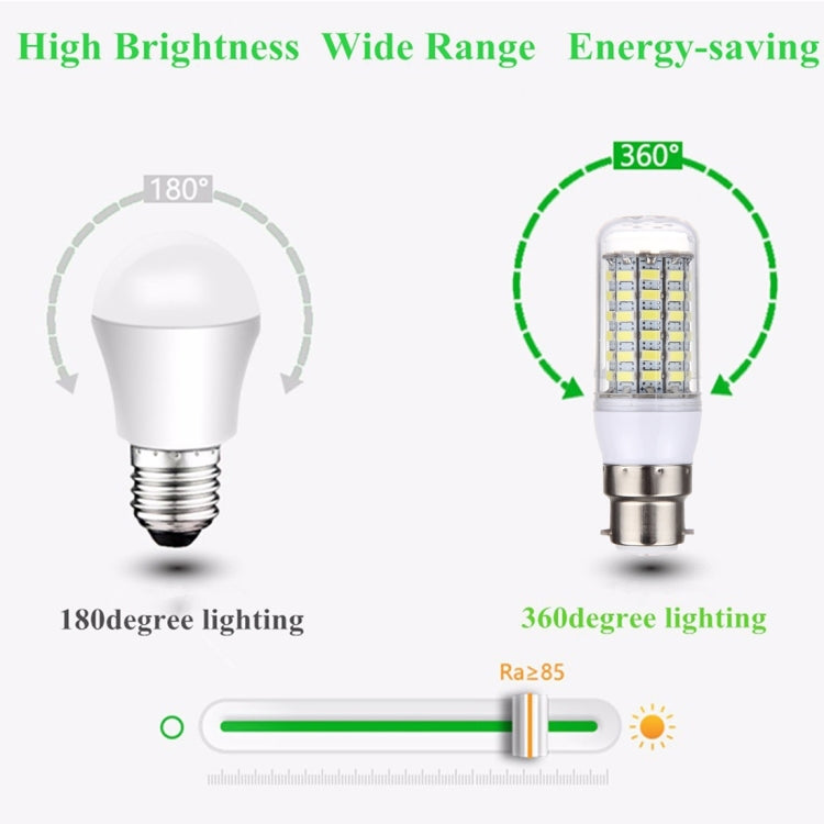 B22 5.5W 69 LEDs SMD 5730 LED Corn Light Bulb, AC 110-130V, AC 110-130V