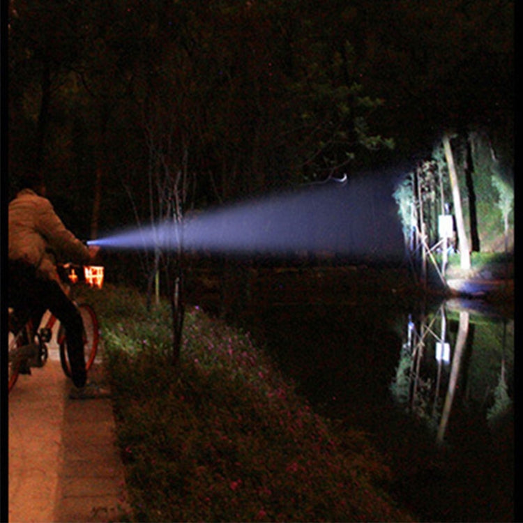 KS-737 USB Charging Waterproof T6+XPE Zoomable LED Flashlight with 4-Modes, KS-737