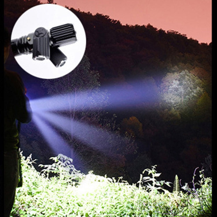 KS-737 USB Charging Waterproof T6+XPE Zoomable LED Flashlight with 4-Modes, KS-737