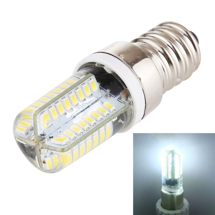 مصباح ذرة LED قابل للتعتيم E14 SMD 3014 64 LED، تيار متردد 220 فولت