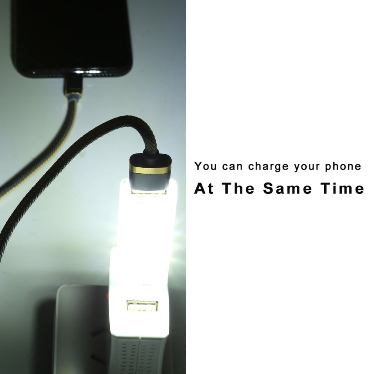12 مصباح LED مزدوج الجوانب قابل للتكديس بمنفذ USB