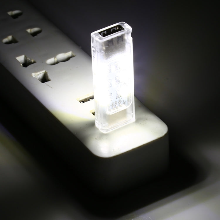 12 مصباح LED مزدوج الجوانب قابل للتكديس بمنفذ USB