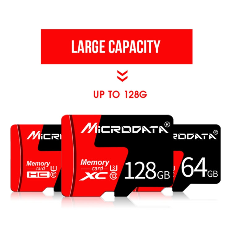 MICRODATA 32GB U1 Red and Black TF(Micro SD) Memory Card, 32GB