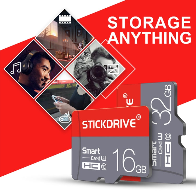 بطاقة ذاكرة ستيك درايف U3 TF(Micro SD) حمراء ورمادية، 128 جيجابايت
