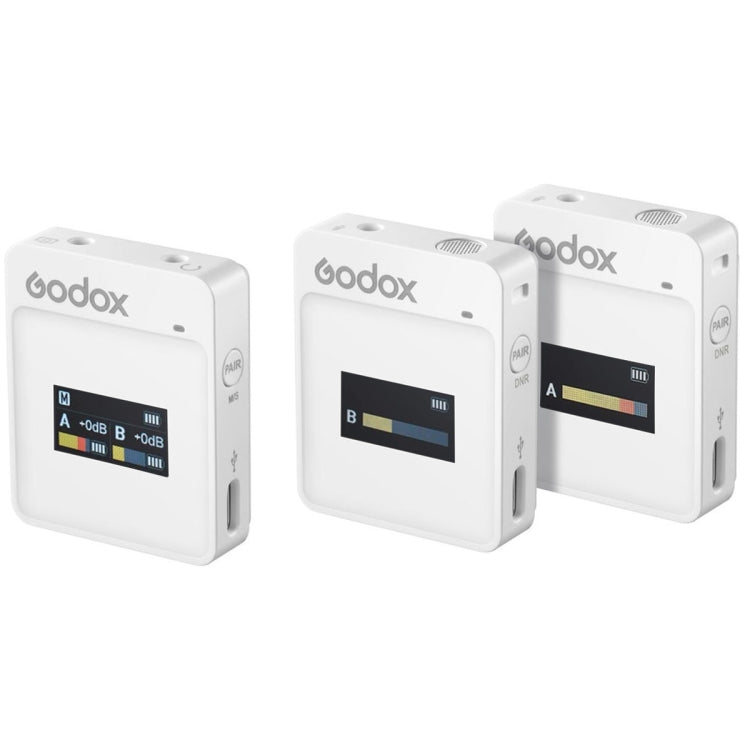 نظام ميكروفون لاسلكي Godox MoveLink II M2 مزود بجهازي إرسال وجهاز استقبال واحد لكاميرات DSLR وكاميرات الفيديو، MoveLink II M2
