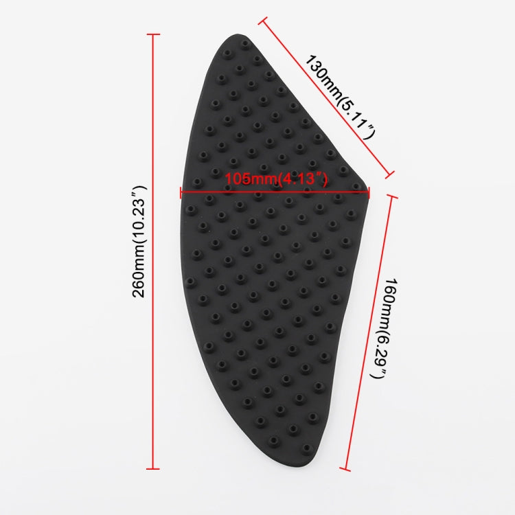 MB-OC024 Motorcycle Modification Accessories Pasteable Tank Anti-slip Side Insulation Protection Pad for Yamaha / Kawasaki / Honda, For Yamaha / Kawasaki / Honda