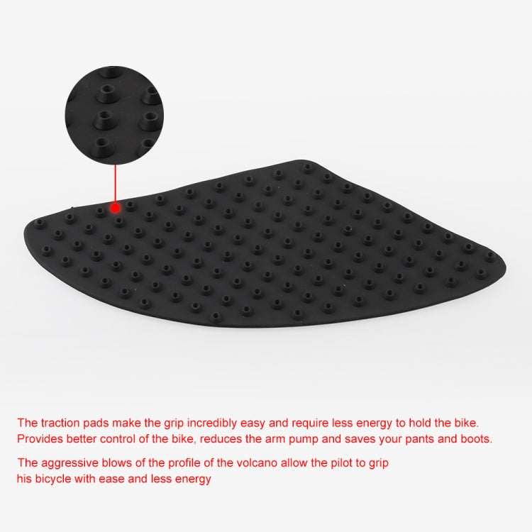 MB-OC024 Motorcycle Modification Accessories Pasteable Tank Anti-slip Side Insulation Protection Pad for Yamaha / Kawasaki / Honda, For Yamaha / Kawasaki / Honda