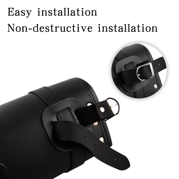 MB-OT012-BK Motorcycle Modification Accessories Universal PU Leather Waterproof Tool Bag, Size: 30.5 x 12 x 9cm, Waterproof Tool Bag