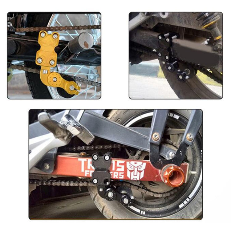 HC154 Motorcycle Modified Accessories Universal Aluminum Alloy Chain Adjuster, Aluminum Alloy Black, Aluminum Alloy Gold, Aluminum Alloy Red, Aluminum Alloy Silver
