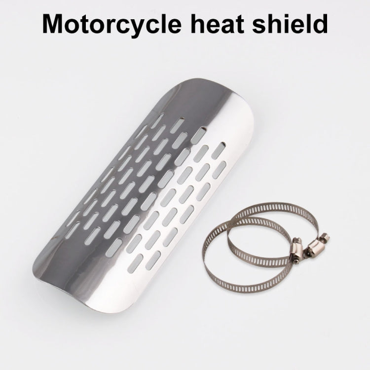 MB-EX014-S Motorcycle Modification Accessories Iron 75mm Exhaust Pipe Heat Shield for Kawasaki, MB-EX014-S