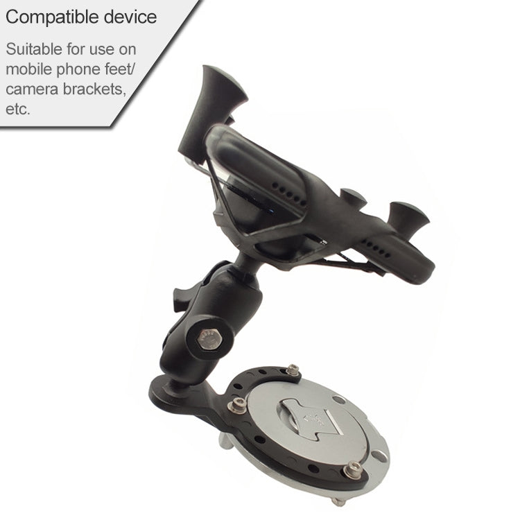 Motorcycle Fuel Tank Cap Mobile Phone Bracket Fixed Accessories Large Horseshoe Ball Head, Horseshoe