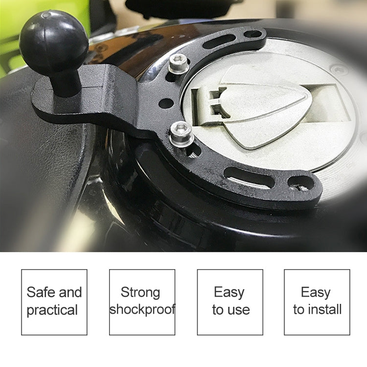 Motorcycle Fuel Tank Cap Mobile Phone Bracket Fixed Accessories Large Horseshoe Ball Head, Horseshoe