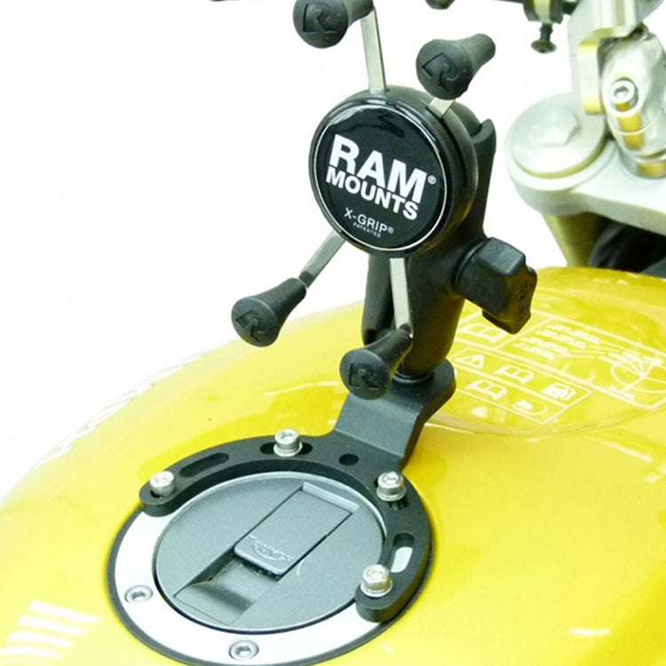 Motorcycle Fuel Tank Cap Mobile Phone Bracket Fixed Accessories Large Horseshoe Ball Head, Horseshoe