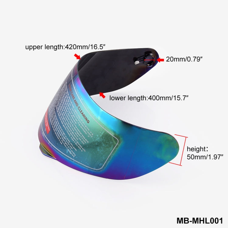 MB-MHL001 خوذة دراجة نارية واقية نظارات عدسة خوذة قناع كامل الوجه خوذة قناع ل AGV K3-SV K5