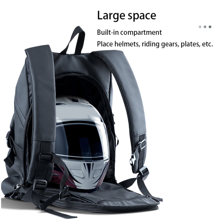 Motorcycle Rainproof Shoulders Helmet Soft Riding Backpack, Soft Backpack