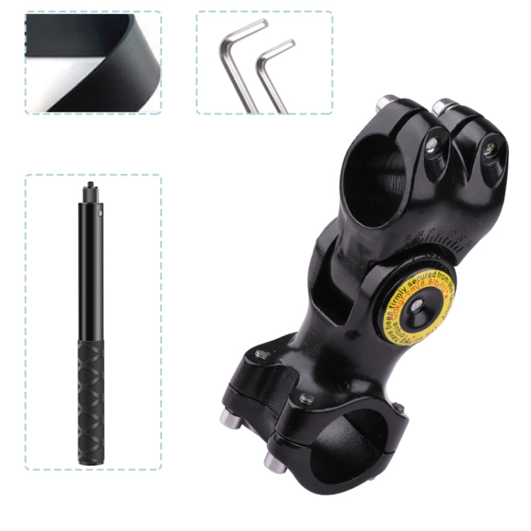 Motorcycle Bicycle Handlebar Fixture Mount Camera Bracket Adapter with Monopod Stand, Bicycle Handlebar Fixture Mount with Monopod