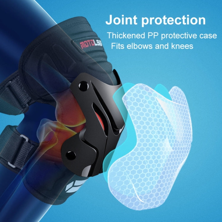 Motolsg 4 in 1 Knee Pads Elbow Pads Outdoor Sports Hiking Ski Motorcycle Bicycle Riding Protective Gear with Reflective Strip, Motolsg 4 in 1 Knee Pads Elbow Pads
