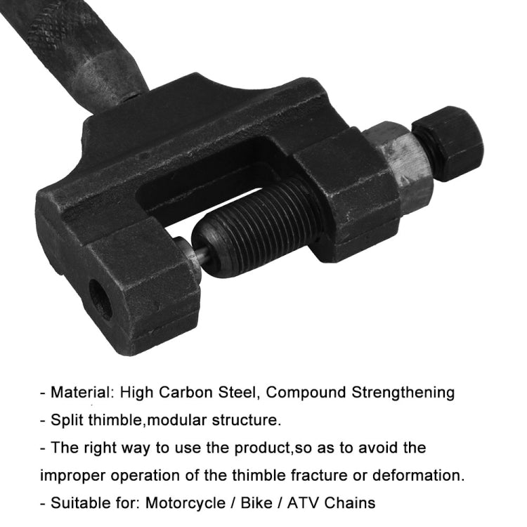 MB-CK014-BK Motorcycle / ATV Universal Chain Breaker Disassembler Repair Tool, Scope of Application: 420-530, MB-CK014-BK