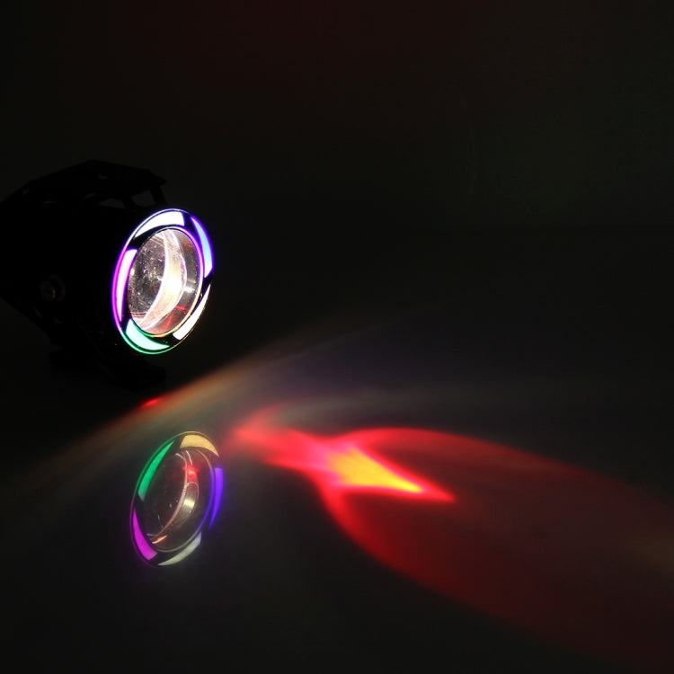 U7 10W 1000LM CREE LED Waterproof IP67 Headlamp Light with Angel Eyes Light for Motorcycle / SUV, DC 12V, U7 10W 1000LM White Light, U7 10W 1000LM Colorful Light